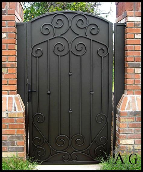 metal door gate for house|solid metal gates for yard.